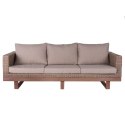 Kanapa ogrodowa Patsy 220 x 89 x 64,50 cm Drewno Rattan