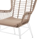 Fotel ogrodowy Ariki 63 x 67 x 97 cm Stal Biały