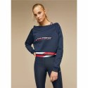 Bluza bez kaptura Damska Tommy Hilfiger Crop V Neck Ciemnoniebieski - M