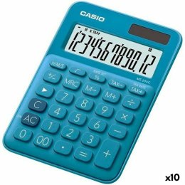 Kalkulator Casio MS-20UC 2,3 x 10,5 x 14,95 cm Niebieski (10 Sztuk)