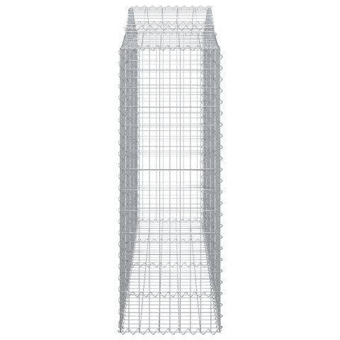 Kosze gabionowe, 10 szt, 200x50x140/160cm, galwanizowane żelazo Kosze gabionowe, 10 szt, 200x50x140/160cm, galwanizowane żelazo