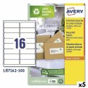 Etykiety do Drukarki Avery LR7162 Biały 100 Kartki 99,1 x 33,9 mm (5 Sztuk)