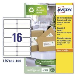 Etykiety do Drukarki Avery LR7162 Biały 100 Kartki 99,1 x 33,9 mm (5 Sztuk)