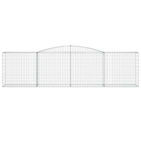 Kosze gabionowe, 20 szt, 400x50x100/120cm, galwanizowane żelazo