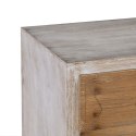 Komoda COUNTRY 50 x 35 x 112 cm Naturalny Biały Drewno świerkowe Drewno MDF