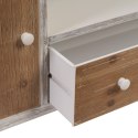 MebleTV COUNTRY 150 x 35 x 53,5 cm Naturalny Biały Drewno świerkowe Drewno MDF