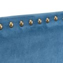 Zagłówek do łóżka 180 x 6 x 60 cm Tkanina syntetyczna Niebieski