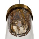 Lampa Sufitowa 91 x 11 x 45 cm Szkło Złoty Metal