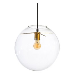 Lampa Sufitowa Szkło Złoty Przezroczysty 30 x 30 x 30 cm Vintage Ø 35 cm