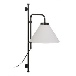 Lampa ścienna 25 x 37 x 60 cm Tkanina syntetyczna Czarny Metal Nowoczesny