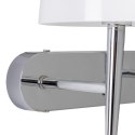 Lampa ścienna 42 x 22 x 33,7 cm Szkło Metal Srebro