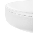 Krzesło taboret hoker kosmetyczny z oparciem na kółkach do 150 kg TERNI biały