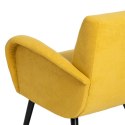 Fotel 72 x 71 x 81 cm Tkanina syntetyczna Drewno Żółty