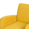 Fotel 72 x 71 x 81 cm Tkanina syntetyczna Drewno Żółty