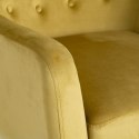 Fotel 75 x 83 x 103 cm Tkanina syntetyczna Drewno Musztarda