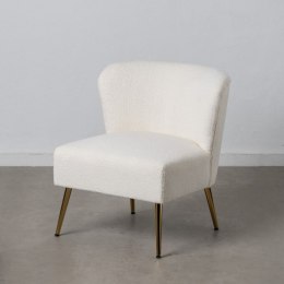 Fotel 66 x 65 x 72 cm Tkanina syntetyczna Metal Biały