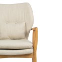 Fotel 67 x 73 x 84 cm Tkanina syntetyczna Beżowy Drewno