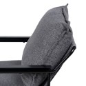 Fotel 69 x 79 x 82 cm Tkanina syntetyczna Szary Metal