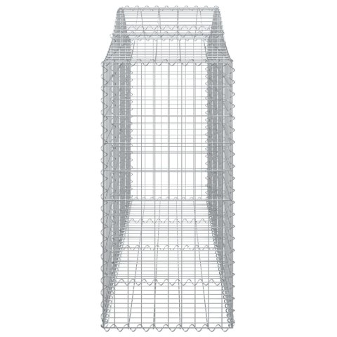 Kosze gabionowe, 10 szt, 200x50x120/140cm, galwanizowane żelazo Kosze gabionowe, 10 szt, 200x50x120/140cm, galwanizowane żelazo