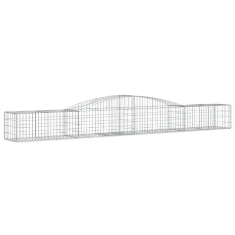 Kosze gabionowe, 10 szt, 400x50x40/60 cm, galwanizowane żelazo Kosze gabionowe, 10 szt, 400x50x40/60 cm, galwanizowane żelazo