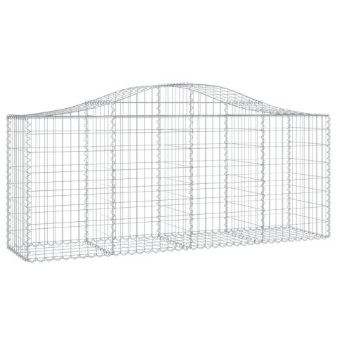 Kosze gabionowe, 11 szt, 200x50x80/100 cm, galwanizowane żelazo Kosze gabionowe, 11 szt, 200x50x80/100 cm, galwanizowane żelazo
