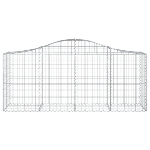 Kosze gabionowe, 11 szt, 200x50x80/100 cm, galwanizowane żelazo Kosze gabionowe, 11 szt, 200x50x80/100 cm, galwanizowane żelazo