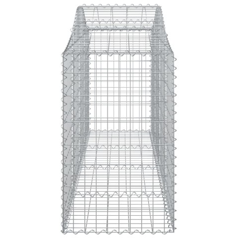 Kosze gabionowe, 11 szt, 200x50x80/100 cm, galwanizowane żelazo Kosze gabionowe, 11 szt, 200x50x80/100 cm, galwanizowane żelazo