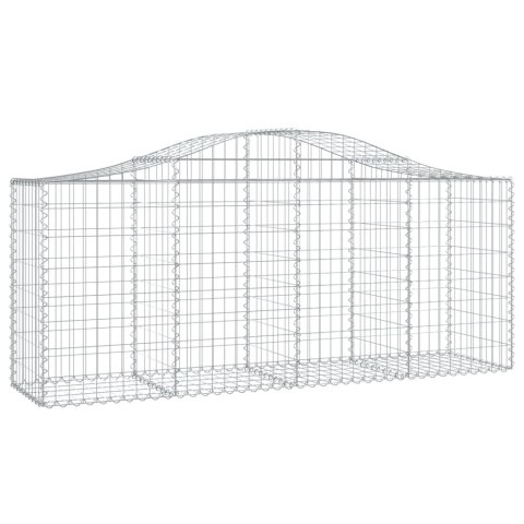 Kosze gabionowe, 12 szt, 200x50x80/100 cm, galwanizowane żelazo Kosze gabionowe, 12 szt, 200x50x80/100 cm, galwanizowane żelazo