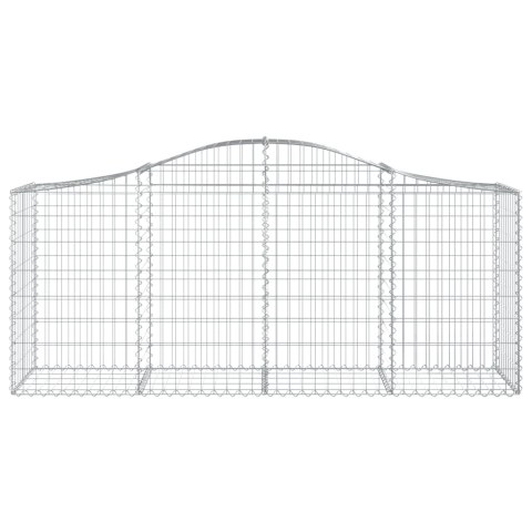 Kosze gabionowe, 12 szt, 200x50x80/100 cm, galwanizowane żelazo Kosze gabionowe, 12 szt, 200x50x80/100 cm, galwanizowane żelazo