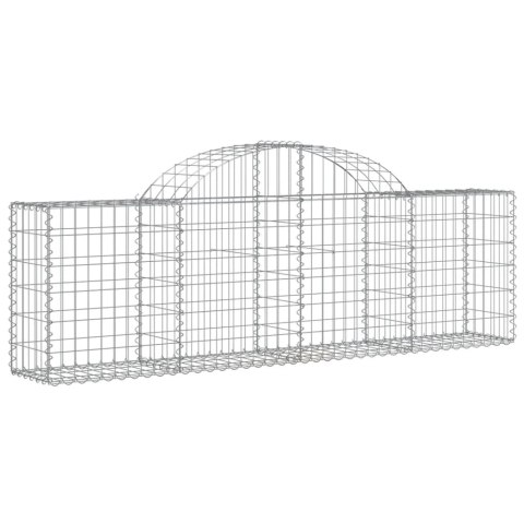 Kosze gabionowe, 15 szt, 200x30x60/80 cm, galwanizowane żelazo Kosze gabionowe, 15 szt, 200x30x60/80 cm, galwanizowane żelazo