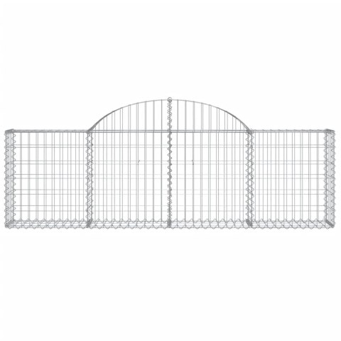 Kosze gabionowe, 15 szt, 200x30x60/80 cm, galwanizowane żelazo Kosze gabionowe, 15 szt, 200x30x60/80 cm, galwanizowane żelazo