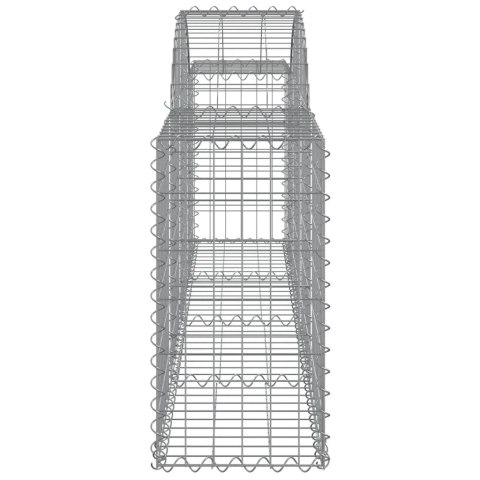 Kosze gabionowe, 15 szt, 200x30x60/80 cm, galwanizowane żelazo Kosze gabionowe, 15 szt, 200x30x60/80 cm, galwanizowane żelazo