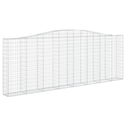 Kosze gabionowe, 5 szt, 400x30x140/160 cm, galwanizowane żelazo Kosze gabionowe, 5 szt, 400x30x140/160 cm, galwanizowane żelazo