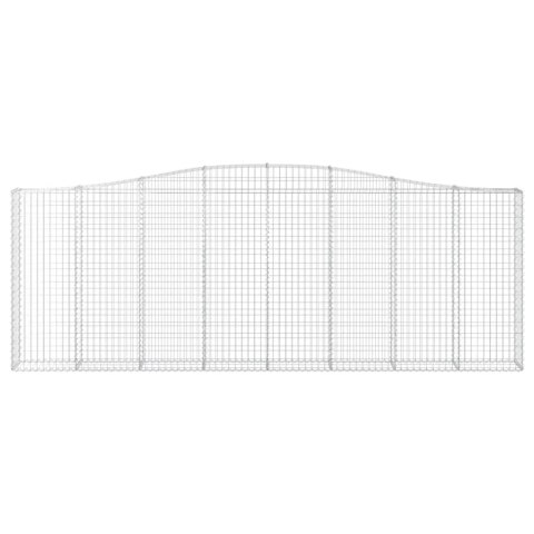 Kosze gabionowe, 5 szt, 400x30x140/160 cm, galwanizowane żelazo Kosze gabionowe, 5 szt, 400x30x140/160 cm, galwanizowane żelazo