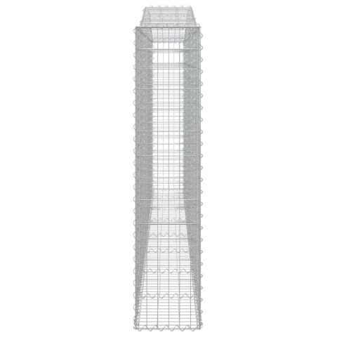 Kosze gabionowe, 5 szt, 400x30x140/160 cm, galwanizowane żelazo Kosze gabionowe, 5 szt, 400x30x140/160 cm, galwanizowane żelazo