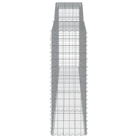 Kosze gabionowe, 5 szt, 400x50x140/160 cm, galwanizowane żelazo Kosze gabionowe, 5 szt, 400x50x140/160 cm, galwanizowane żelazo