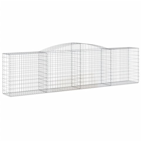 Kosze gabionowe, 6 szt, 400x50x100/120 cm, galwanizowane żelazo Kosze gabionowe, 6 szt, 400x50x100/120 cm, galwanizowane żelazo
