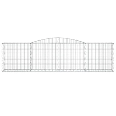 Kosze gabionowe, 6 szt, 400x50x100/120 cm, galwanizowane żelazo Kosze gabionowe, 6 szt, 400x50x100/120 cm, galwanizowane żelazo