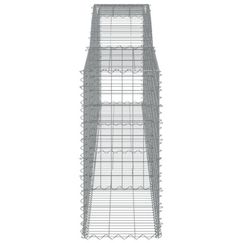 Kosze gabionowe, 6 szt, 400x50x100/120 cm, galwanizowane żelazo Kosze gabionowe, 6 szt, 400x50x100/120 cm, galwanizowane żelazo
