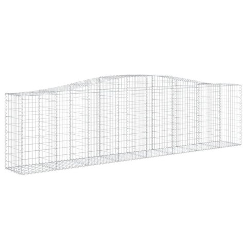 Kosze gabionowe, 6 szt, 400x50x100/120 cm, galwanizowane żelazo Kosze gabionowe, 6 szt, 400x50x100/120 cm, galwanizowane żelazo