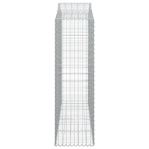Kosze gabionowe, 7 szt, 200x50x160/180 cm, galwanizowane żelazo Kosze gabionowe, 7 szt, 200x50x160/180 cm, galwanizowane żelazo