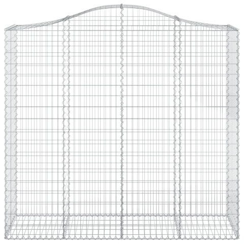 Kosze gabionowe, 7 szt, 200x50x180/200 cm, galwanizowane żelazo Kosze gabionowe, 7 szt, 200x50x180/200 cm, galwanizowane żelazo
