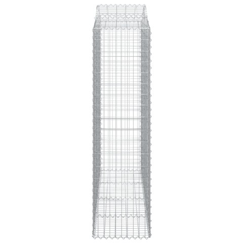 Kosze gabionowe, 7 szt, 200x50x180/200 cm, galwanizowane żelazo Kosze gabionowe, 7 szt, 200x50x180/200 cm, galwanizowane żelazo