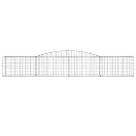 Kosze gabionowe, 7 szt, 400x50x60/80 cm, galwanizowane żelazo Kosze gabionowe, 7 szt, 400x50x60/80 cm, galwanizowane żelazo