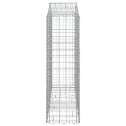 Kosze gabionowe, 8 szt, 200x50x160/180 cm, galwanizowane żelazo Kosze gabionowe, 8 szt, 200x50x160/180 cm, galwanizowane żelazo