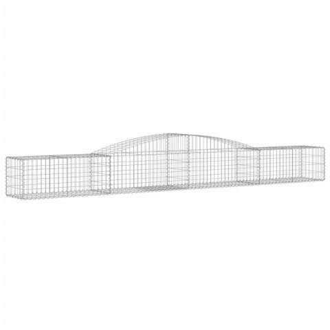 Kosze gabionowe, 9 szt, 400x50x40/60 cm, galwanizowane żelazo Kosze gabionowe, 9 szt, 400x50x40/60 cm, galwanizowane żelazo