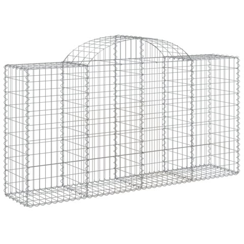 Kosze gabionowe, 11 szt, 200x50x100/120cm, galwanizowane żelazo Kosze gabionowe, 11 szt, 200x50x100/120cm, galwanizowane żelazo