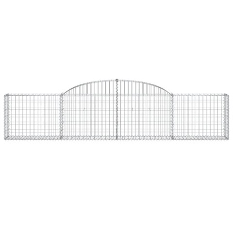 Kosze gabionowe, 11 szt., 300x30x60/80 cm, galwanizowane żelazo Kosze gabionowe, 11 szt., 300x30x60/80 cm, galwanizowane żelazo