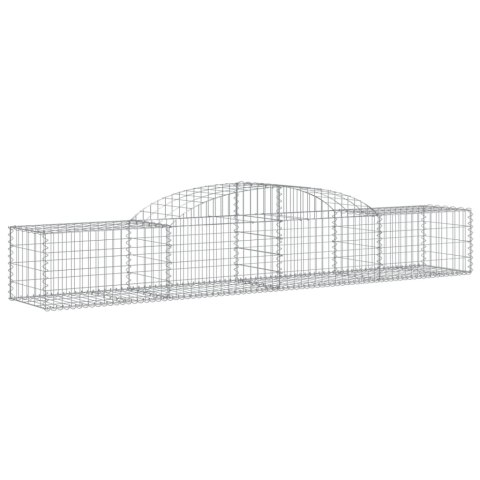 Kosze gabionowe, 11 szt, 300x50x40/60 cm, galwanizowane żelazo Kosze gabionowe, 11 szt, 300x50x40/60 cm, galwanizowane żelazo