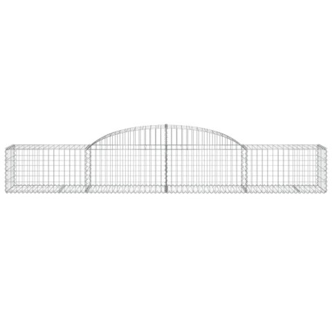Kosze gabionowe, 11 szt, 300x50x40/60 cm, galwanizowane żelazo Kosze gabionowe, 11 szt, 300x50x40/60 cm, galwanizowane żelazo